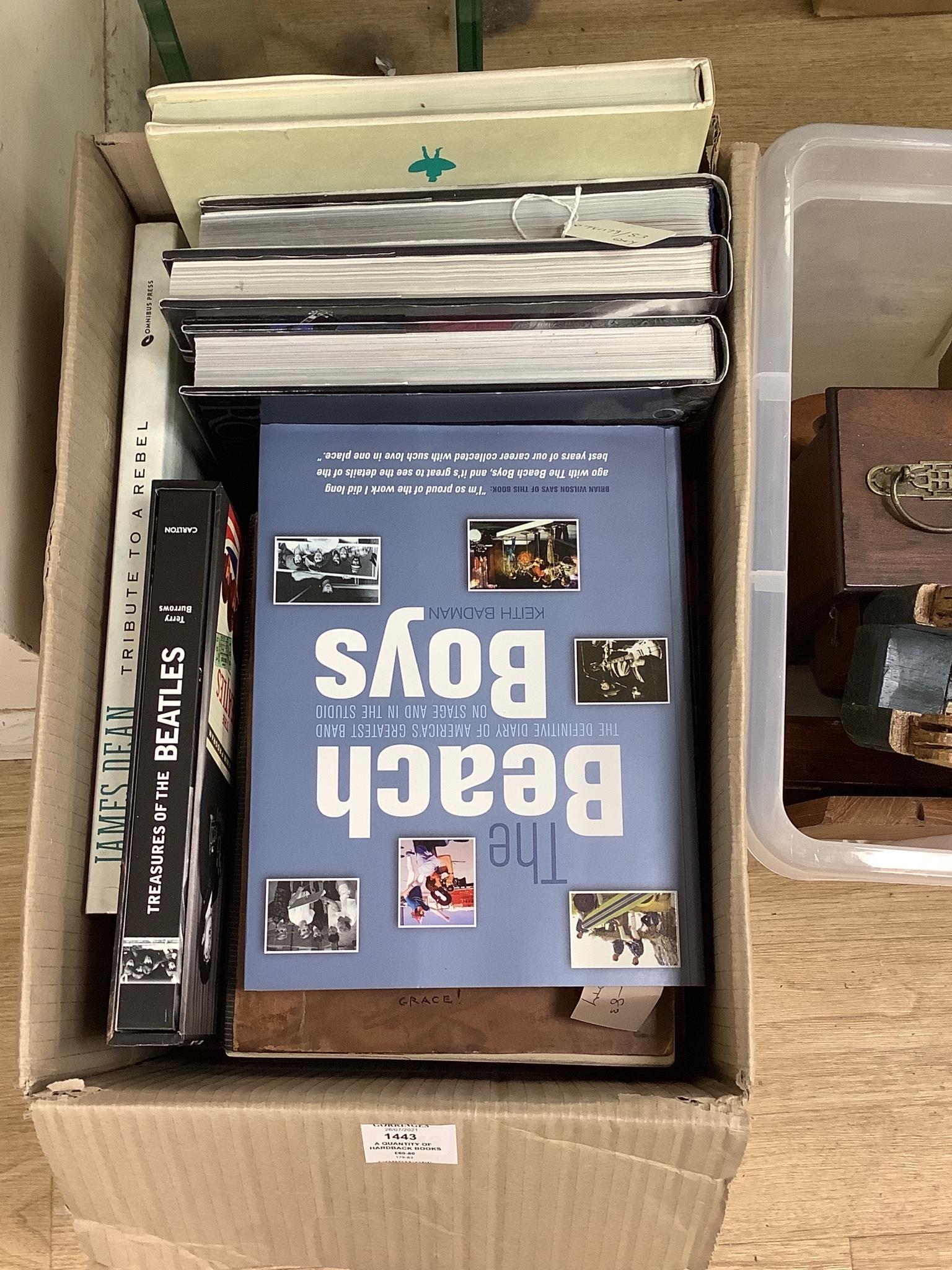 A quantity of hardback books on various subjects